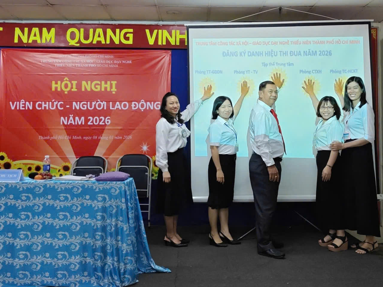 TRUNG TÂM CÔNG TÁC XÃ HỘI - GIÁO DỤC DẠY NGHỀ THIẾU NIÊN THÀNH PHỐ HỒ CHÍ MINH TỔ CHỨC THÀNH CÔNG HỘI NGHỊ VIÊN CHỨC - NGƯỜI LAO ĐỘNG NĂM 2026