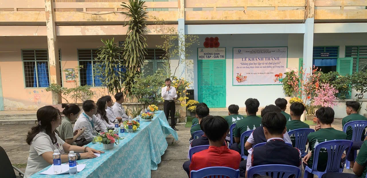 ? KHÁNH THÀNH “KHÔNG GIAN HỌC TẬP VÀ GIẢI TRÍ” CHO TRẺ EM CÓ HOÀN CẢNH ĐẶC BIỆT ?