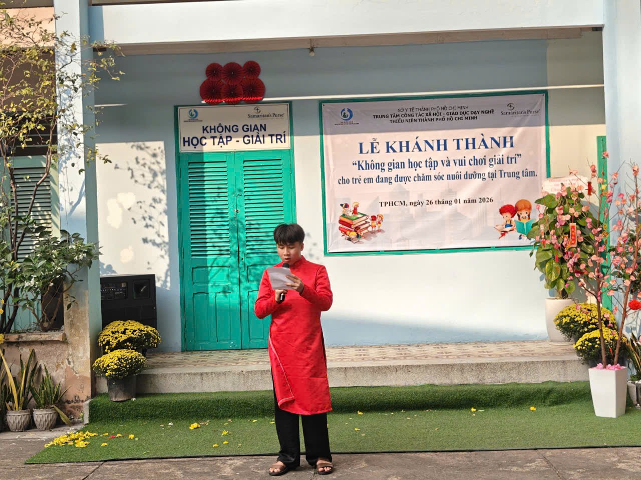 ? KHÁNH THÀNH “KHÔNG GIAN HỌC TẬP VÀ GIẢI TRÍ” CHO TRẺ EM CÓ HOÀN CẢNH ĐẶC BIỆT ?