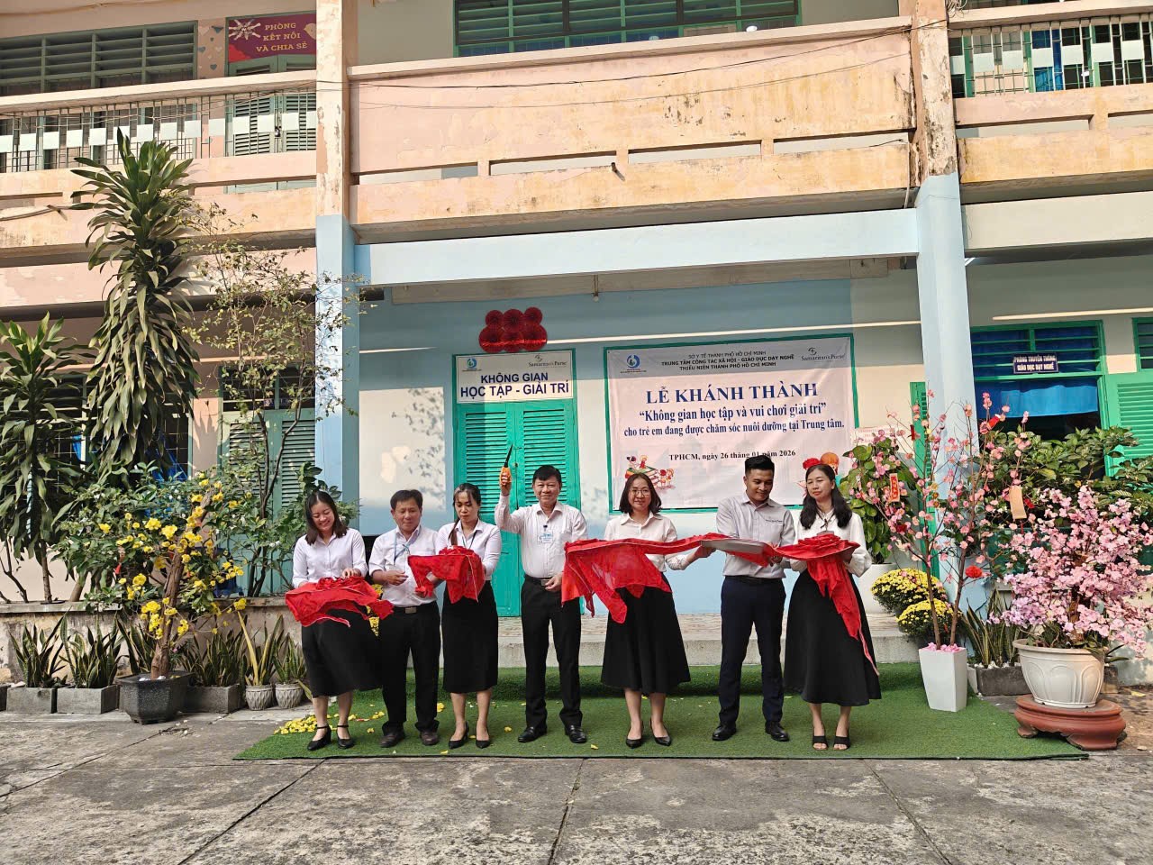 ? KHÁNH THÀNH “KHÔNG GIAN HỌC TẬP VÀ GIẢI TRÍ” CHO TRẺ EM CÓ HOÀN CẢNH ĐẶC BIỆT ?