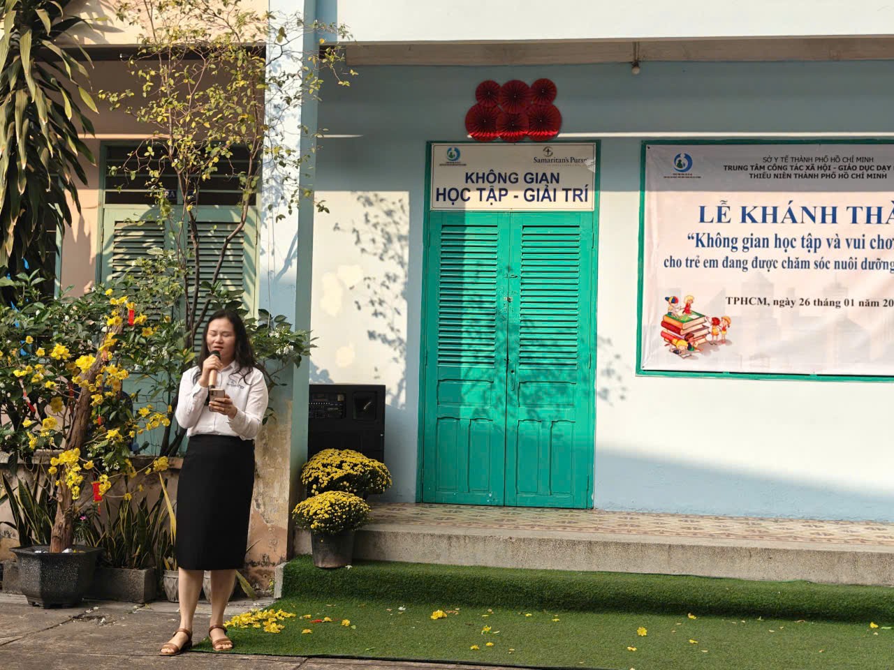 ? KHÁNH THÀNH “KHÔNG GIAN HỌC TẬP VÀ GIẢI TRÍ” CHO TRẺ EM CÓ HOÀN CẢNH ĐẶC BIỆT ?