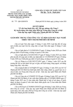 Quyết định ban hành quy chế, nội quy tuyển dụng và danh mục tài liệu.