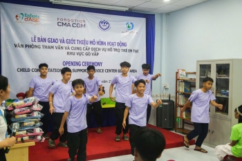 LỄ BÀN GIAO VÀ GIỚI THIỆU MÔ HÌNH HOẠT ĐỘNG VĂN PHÒNG THAM VẤN VÀ CUNG CẤP DỊCH VỤ HỖ TRỢ TRẺ EM TẠI KHU VỰC GÒ VẤP