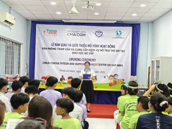 LỄ BÀN GIAO VÀ GIỚI THIỆU MÔ HÌNH HOẠT ĐỘNG VĂN PHÒNG THAM VẤN VÀ CUNG CẤP DỊCH VỤ HỖ TRỢ TRẺ EM TẠI KHU VỰC GÒ VẤP