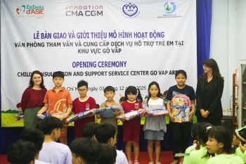 LỄ BÀN GIAO VÀ GIỚI THIỆU MÔ HÌNH HOẠT ĐỘNG VĂN PHÒNG THAM VẤN VÀ CUNG CẤP DỊCH VỤ HỖ TRỢ TRẺ EM TẠI KHU VỰC GÒ VẤP