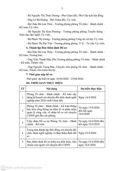 THÔNG BÁO CHUYỂN ĐỔI CHỨC DANH NGHỀ NGHIỆP